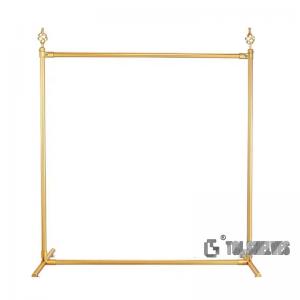 Cheap Modern Design Clothes Store Rack Gold Color 120×40×145cm Size for sale