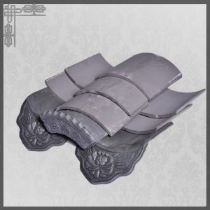 Customizable Patterned Antique Clay Roof Tiles Chinese Traditional Style