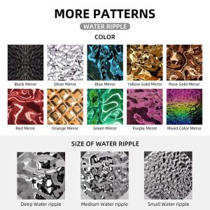 Custom Pvd Large Medium Small Water Ripple Stainless Steel Sheet Hammered