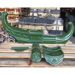 China Chinese Tiles Traditional Ceramic Roof Green Glazed Color with Cultural Connotation for Garden Pavilion on sale