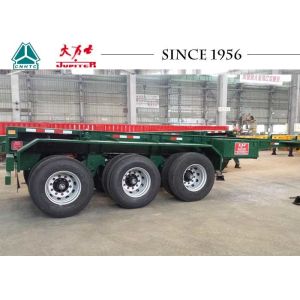 Heavy Duty 20 FT 3 Axle Skeletal Container Trailer With High Transport