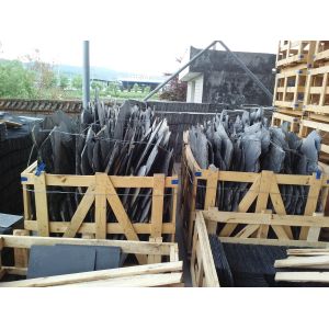 Black Slate Random Flagstone,Crazy Stone,Flagstone Walkway,Flagstone Wall