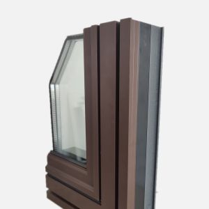 Cheap Double Glazed Glass Aluminum Windows Sound Proof 6005 With Fiber Nylon Thermal Break Strip for sale