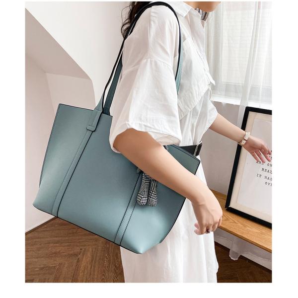 High Value Large Capacity Genuine Leather Tote Portable PU Shoulder Bag