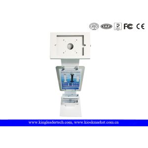 Lockable Kiosk Freestanding Secure Ipad With Logo Panel Leaflet Rack