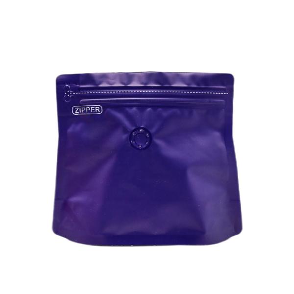BOPP CPP Flat Bottom Coffee Bean Packaging Bag Tea Pouch Packing With Valve Zipper
