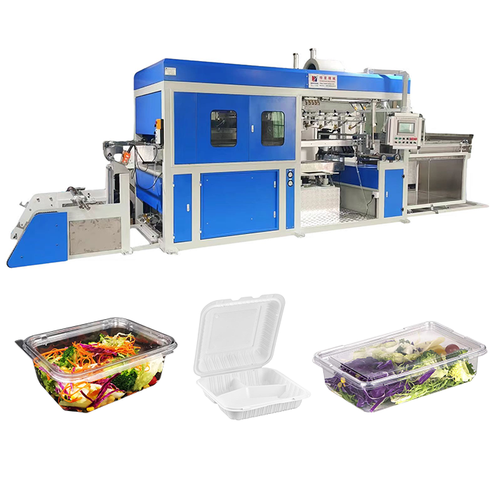 China 380V Three Phase Pressure Thermoforming Machine with Semi Auto Adjustment Thickness for 420-760mm Width and 0.1-2.5mm Material on sale