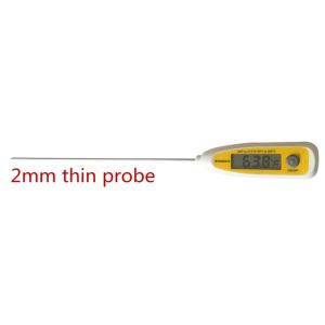 0.5°C Accuracy Digital Food Thermometer 2mm Thin Probe Calibration Function