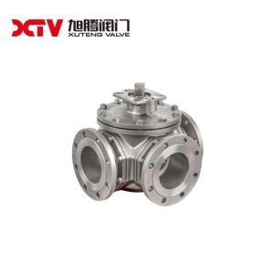 High Platform Square Three-Way Ball Valve 150LB Pneumatic Driving Mode for