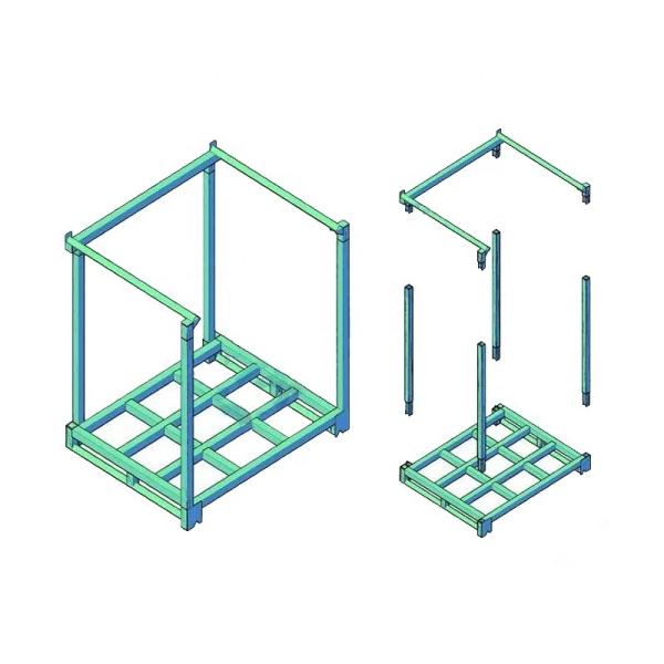 Heavy Duty Stackable Pallet Racks Customized Warehouse Stackable Steel Storage