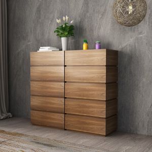 China MDF Painting Melamine Storage Cabinet Chest Of Drawers PB Paper Veneer on sale