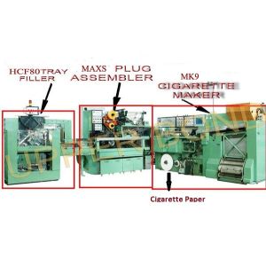 3 Phase Cigarette Rolling Machines Filter Assembling And Tray Filler , High