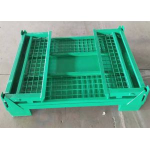 Custom Collapsible Wire Mesh Storage Cages For Warehouse Logistics