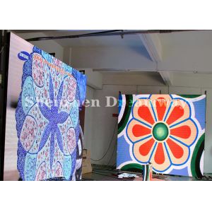 Iron Cabinet Indoor Full Color LED Display Advertising 5mm Pixels SMD2121 Black