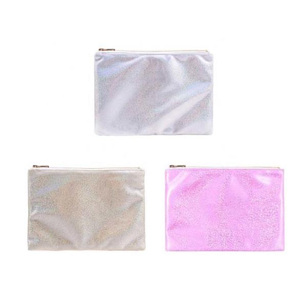 Personalized Double Sided Printable Glitter Cosmetic Bag Sublimation Blank Glitter Makeup Bag Pouch
