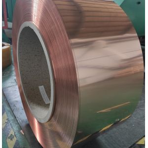 China Polished ETP Copper Coil Sheet Strip For Construction C1100 C1200 T2 Half Hard on sale