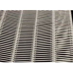 Ss 201 304 Stainless Steel Wire Mesh Belt Flex Wire Ring Eye Link With Chain