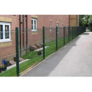 Pvc Coated Longlife Welded Wire Fencing With Triangle V Shape On Panel
