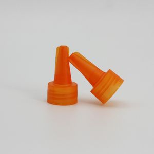Hot Stamping 24mm Orange Flip Top Lid For Ketchup