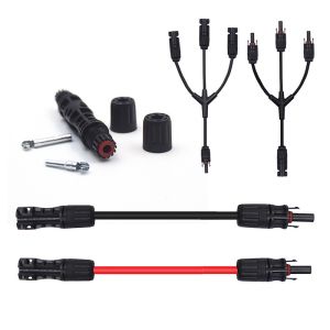 Solar Panel Extension Cable 6 4 2.5 mm² 10 12 14 AWG Black and Red with Solar PV