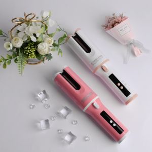 6 Temperature 5200mAh Automatic Rotating Curling Iron