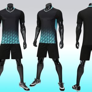 Premium Fabric Lightweight Plain Soccer Jerseys Breathable Football Jersey Set