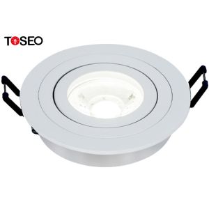 China MR16 Adjustable GU10 Downlight Fitting 80mm Cut Out Diameter For Shop on sale