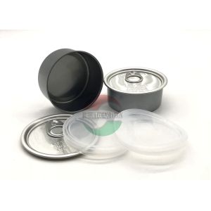 Mini Hemp Packaging 100ml Easy Open Ring Pull Tin Can / Metal Tins With Lids