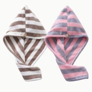 China 2-Pack Microfiber Hair Drying Caps for Women – Ultra-Absorbent, Quick-Dry, and Damage-Free on sale