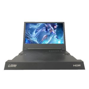 Black Portable Video Game Screen , Ultra Thin Travel Portable Monitor For PS4