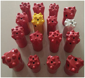 Taper Smalll Hole Rock Drill Bit 41mm Tungsten Carbide For Concrete Granite OED