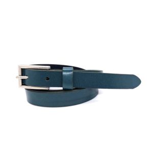 China Blue Thin Retro 130cm Women Skinny Leather Belts on sale