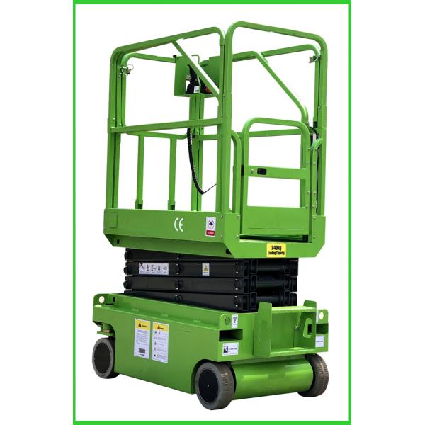 3M PLATFORM HEIGHT MINI FULL ELECTRIC SELF PROPELLED SCISSOR LIFT WITH HYDRAULIC TURNING WHEEL