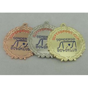 China Nickel Plating University Enamel Medal , Zinc Alloy With Soft Enamel on sale