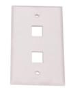 Cheap Customized Network Faceplate Socket RJ45 RJ11 With Embeded Chart / Label for sale