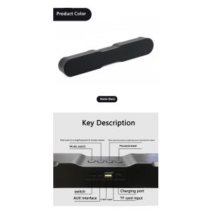 Immersive 120W Wireless Bluetooth Soundbar High Sensitivity and 4Ω Impedance