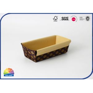 4c Print Cardboard Pallet Box Baking Pans Disposable Bread Pan