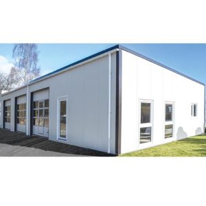 Drawing Design for Steel Structure Workshop with PVC Downpipe