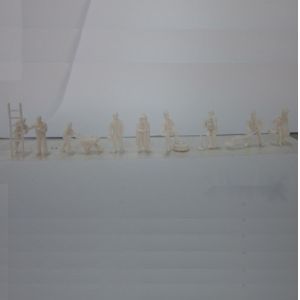 Cheap 1:87 white railroad figure,scale figure,model figures ,HO Scale Miniature Figures for sale