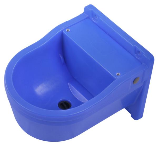 Blue PP Plastic Livestock Water Bowl for Cattle Horses Sheep - Cow Cattle