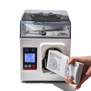 Cheap 40MM bundling machine Automatic Banknote Banding Machine Strapping For Paper Money Collecting 220V binding machine for sale