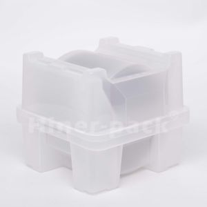 Transparent PP Material Vertical Style Wafer Holder 8'' Wafer Shipping Box For