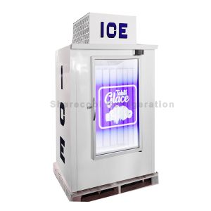Sharecool Packaged Ice Machine Defrosting Glass Door With LED Light