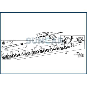 RE12314 Replacement Crowd Cylinder Seal Kit For DEERE 690 693B