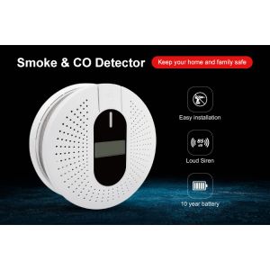 10 Year Life 90db Smoke Alarm And Carbon Monoxide Detector Fire Alarm Household
