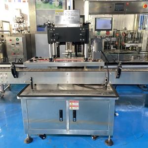 China Hand Sanitizer soap Bottle Capping Machine automatic  1.2KW PLC control system on sale