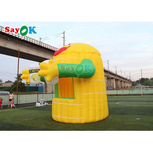 Oxford Inflatable Air Tent Lemon Cartoon Booth Aerated Custom Made