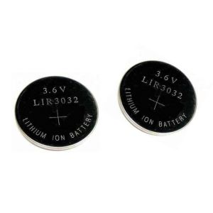 Rechargeable LIR3032 Li Ion Button Battery 110mAh Low Power Consumption