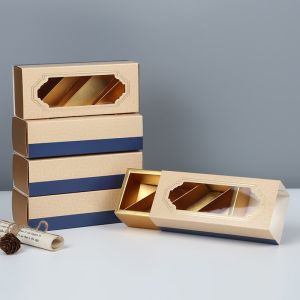 Custom Cardboard Window Chocolate Paper Packaging Boxes Clear Lid Boxes for