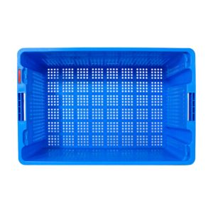 Customized Color Plastic PP Dislocation Basket for Fruit Moving Fresh Food Crate